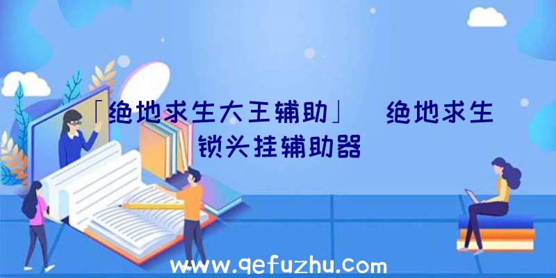 「绝地求生大王辅助」|绝地求生锁头挂辅助器